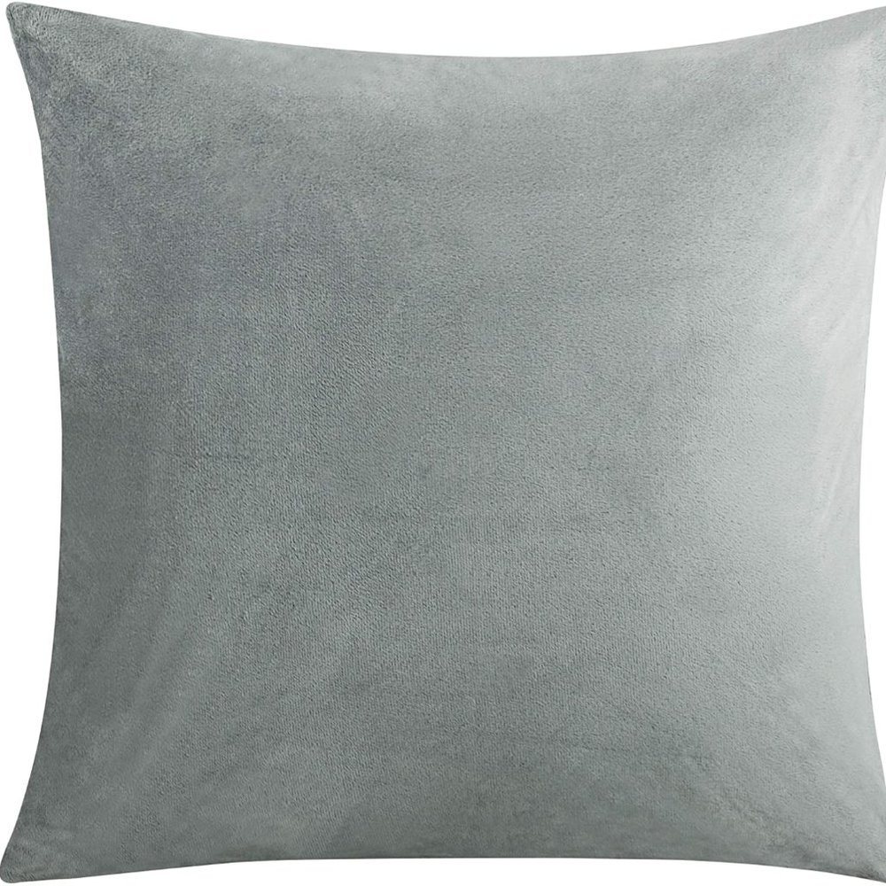 24x24 Light Grey Square Decorative Euro Pillowcase